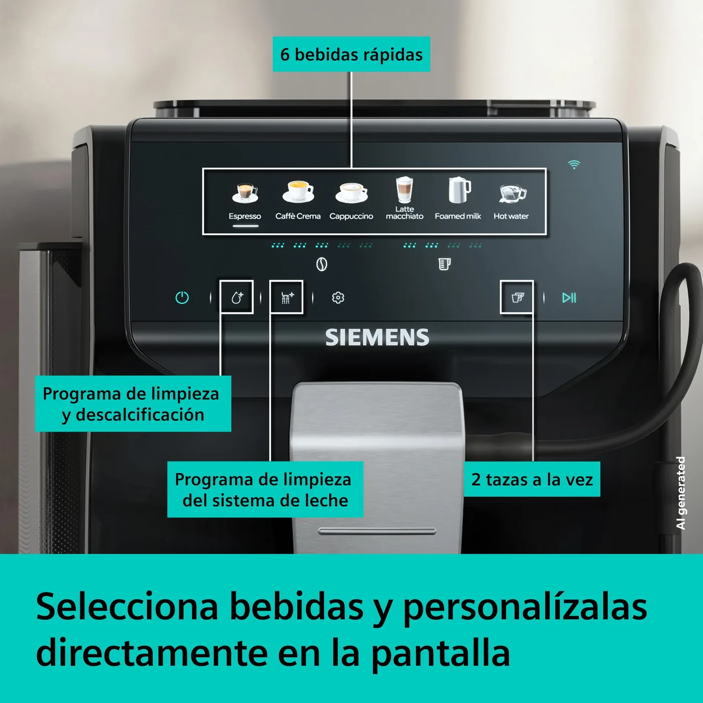 Siemens EQ500 iAroma TP551E07 — vista 4