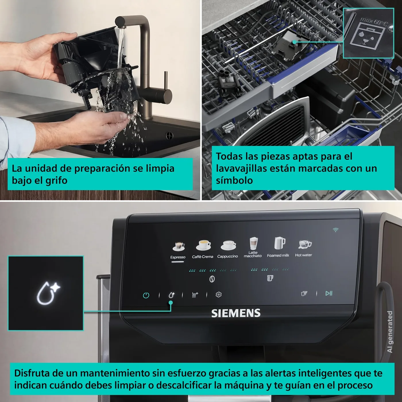 Siemens EQ500 iAroma TP551E07 — vista 6