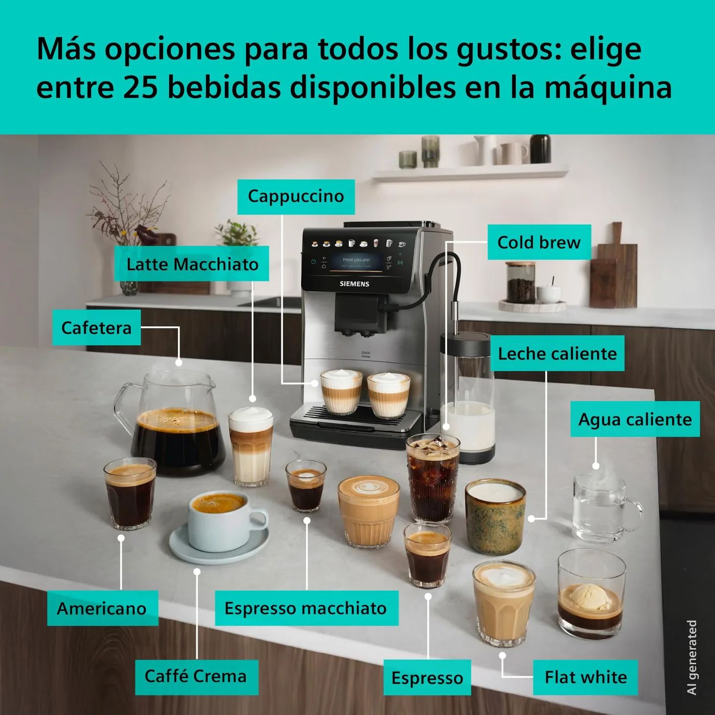 Siemens EQ600 iAroma TP605EM3 — vista 2