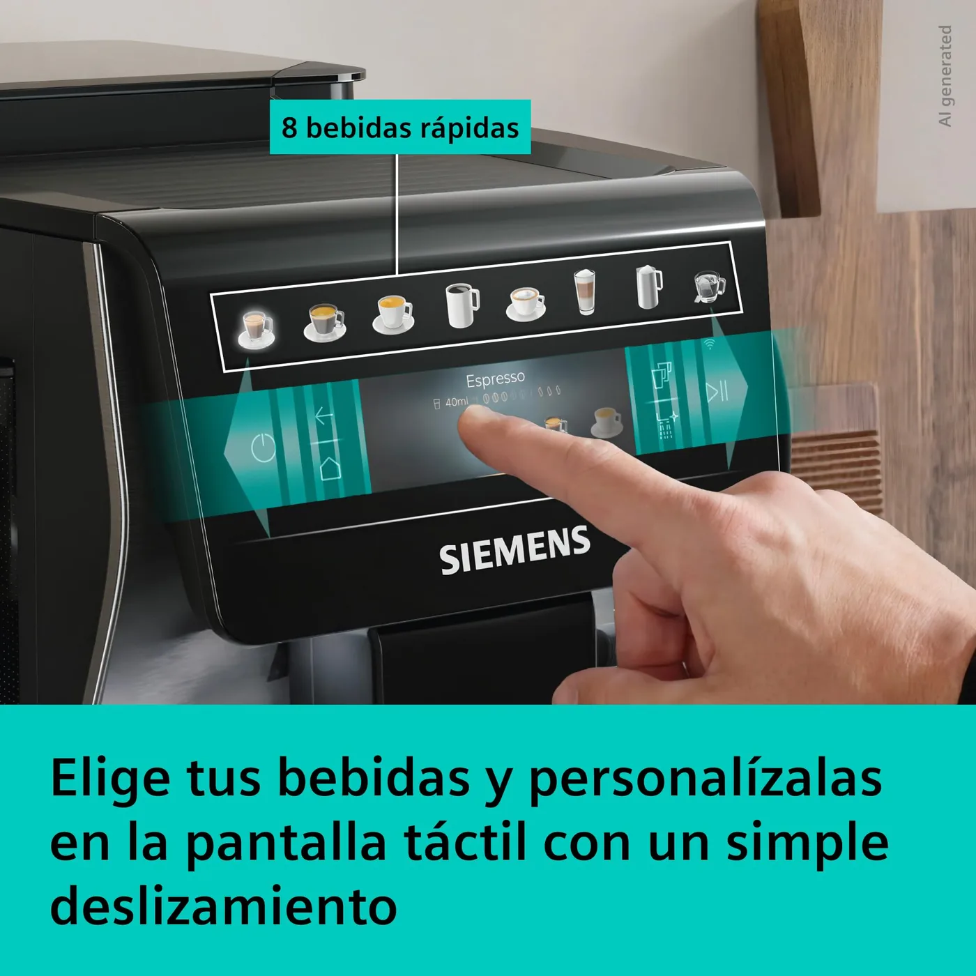 Siemens EQ600 iAroma TP605EM3 — vista 3
